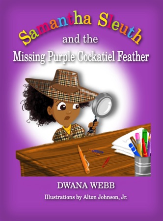 Cartoon Girl Detective Book Cover Illustration Alton Johnson Jr